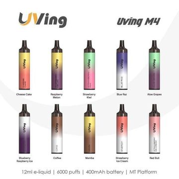 Купить Одноразовый Pod UVing M4 - Strawberry Kiwi (6000 затяжек)