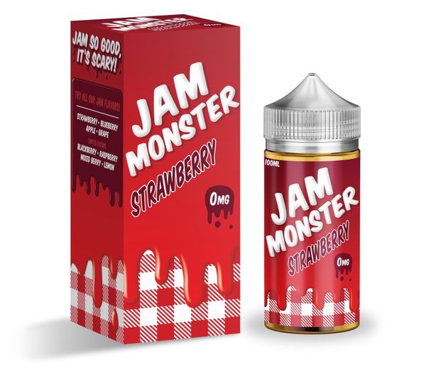 Купить Жидкость для электронной сигареты JAM MONSTER Original - Strawberry (100ml)
