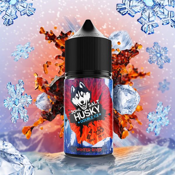 Купить Жидкость солевая для пода Husky Double Ice Salt - Winter River 30 мл