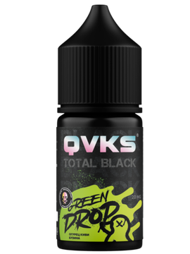 Купить Ароматизатор QVKS Total Black 13мл - Огурец Киви Бузина