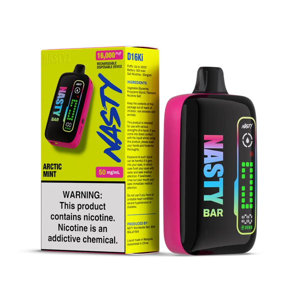 Купить Одноразовый Pod Nasty D16Ki - Arctic Mint (16000 затяжек)