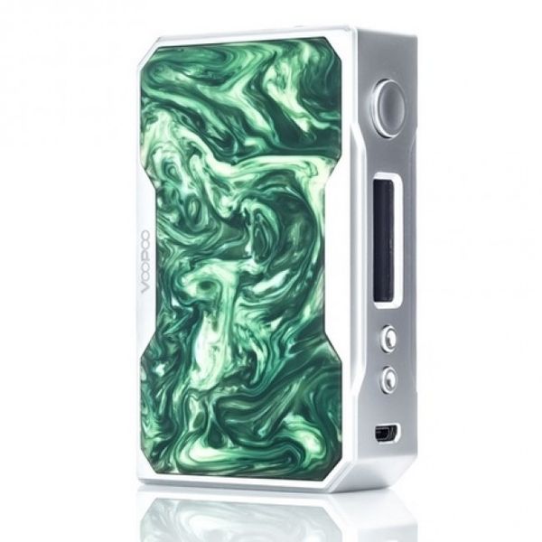 Купить Боксмод VOOPOO Silver Drag 157W Mod Серебро+Нефрит-акрил (Jade)