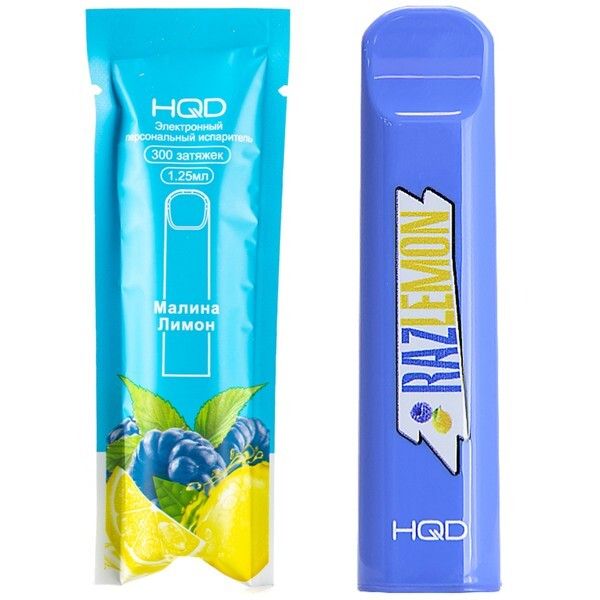 Купить Одноразовый Pod HQD Cuvie - Razlemon (300 затяжек)