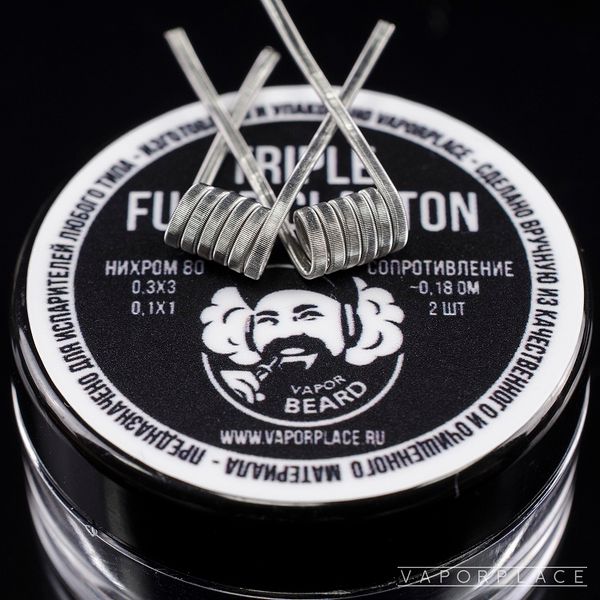 Цена на Triple Fused Clapton (NiCr 0,3х3 NiCr 0,1) 3мм 0,18 Ом Купить Triple Fused Clapton (NiCr 0,3х3 NiCr 0,1) 3мм 0,18 Ом