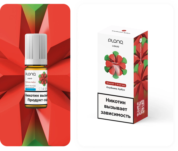 Купить Plonq Salt 10мл - Клубника Арбуз 20 мг