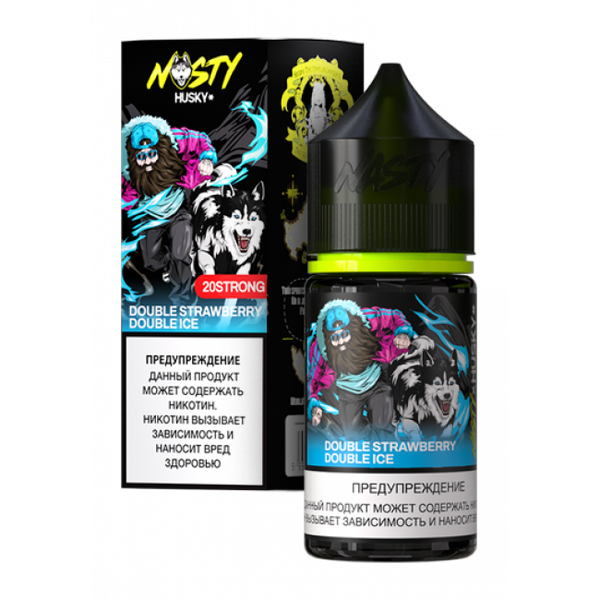 Купить Жидкость Nasty X Husky Import Salt 30 мл - Double Strawberry Double Ice (20 мг)