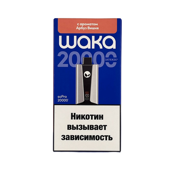 Купить Одноразовый Pod WAKA soPro - Арбуз Вишня (20000 затяжек)