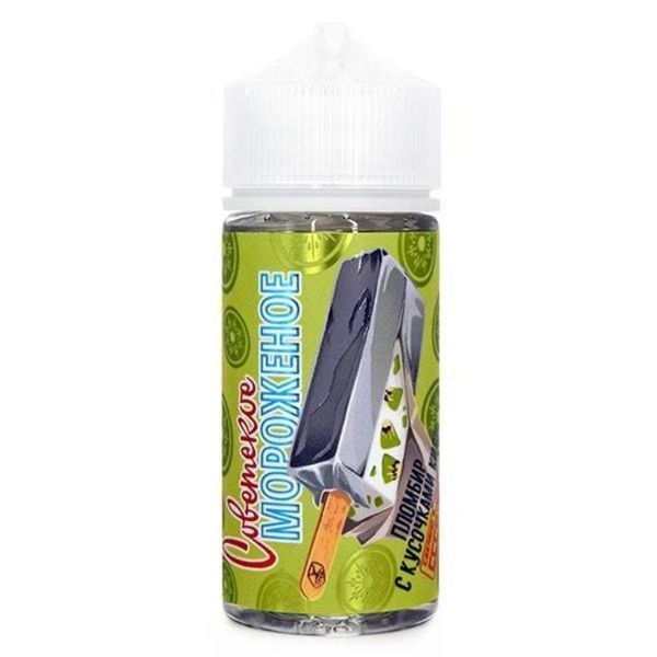 Купить Жижа Cotton candy Советское Мороженое - Пломбир с кусочками Киви 100 мл