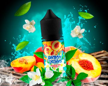 Купить Жидкость Fantasy Drinks Salt - Jasmine tea, peach 30 мл