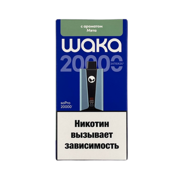 Купить Одноразовый Pod WAKA soPro - Мята (20000 затяжек)
