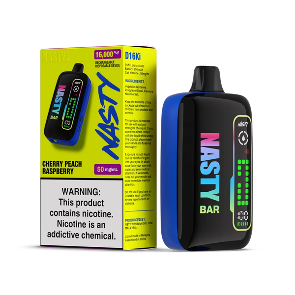 Купить Одноразовый Pod Nasty D16Ki - Cherry Peach Raspberry (16000 затяжек)