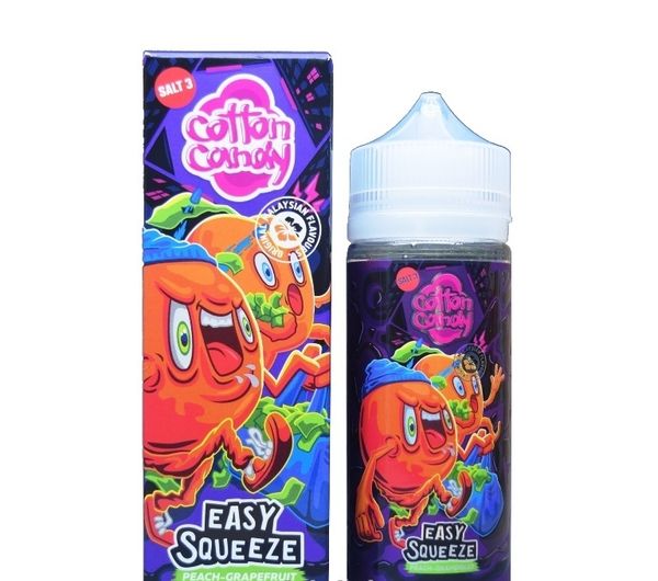Купить Жидкость Cotton Candy Easy Squeeze (Salt) - Peach-Grapefruit 120 мл