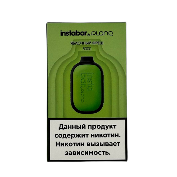 Купить Одноразовый Pod Plonq instaBar - Яблочный фреш (5000 затяжек)