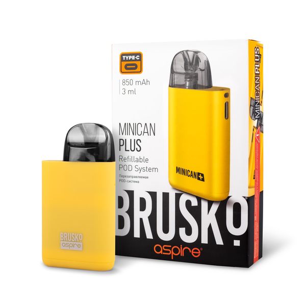 Купить Набор Aspire Brusko Minican Plus Pod Kit желтый