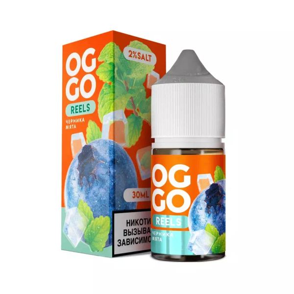 Цена на Жидкость OGGO Reels Ice Salt - Черника Мята 30 мл Купить Жидкость OGGO Reels Ice Salt - Черника Мята 30 мл