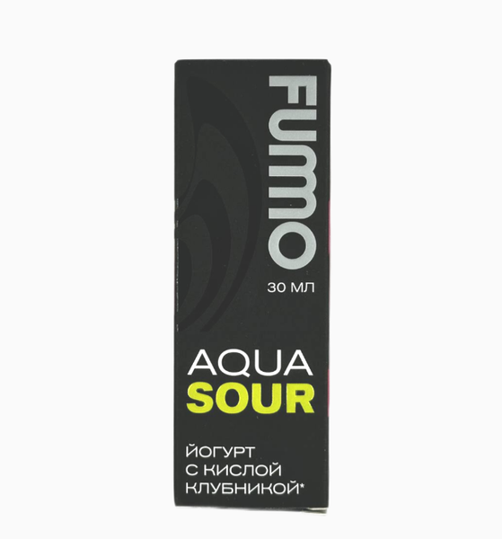 Купить Жидкость Fummo Aqua Sour Salt 30 мл - Йогурт с Кислой Клубникой (20 мг)