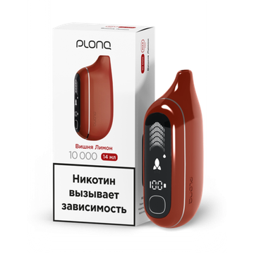 Купить Одноразовый Pod Plonq MAX PRO 10000 - Вишня Лимон (10000 затяжек)