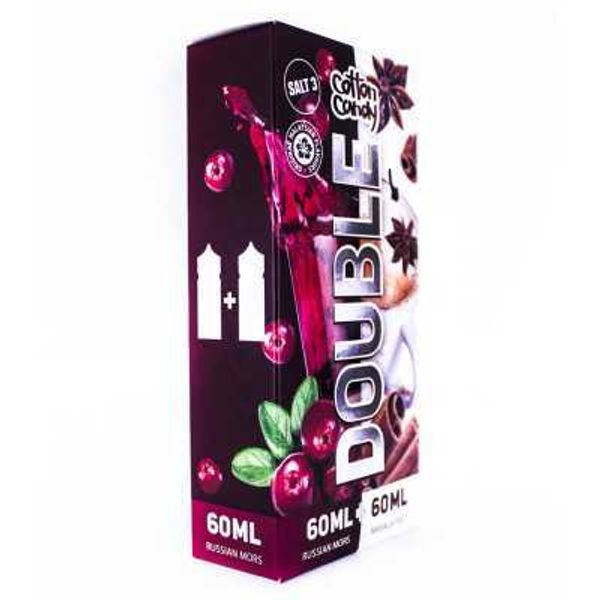 Купить Жидкость Cotton Candy DOUBLE - Russian Mors + Masala tea (2*60 мл)