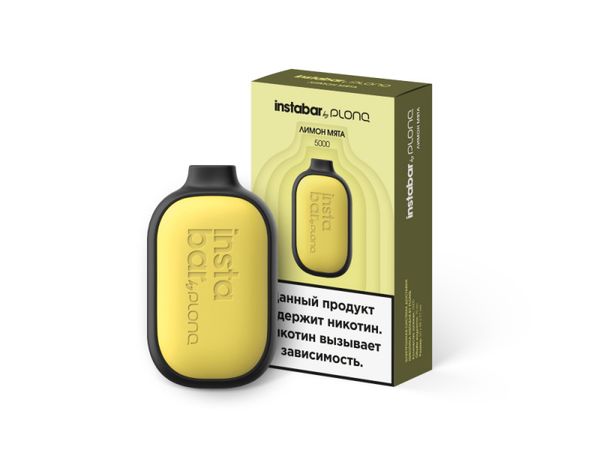 Купить Одноразовый Pod Plonq instaBar - Лимон Мята (5000 затяжек)