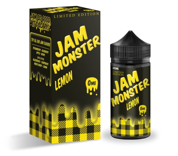 Цена на Жидкость для электронной сигареты JAM MONSTER Original - Lemon (100ml) Купить Жидкость для электронной сигареты JAM MONSTER Original - Lemon (100ml)