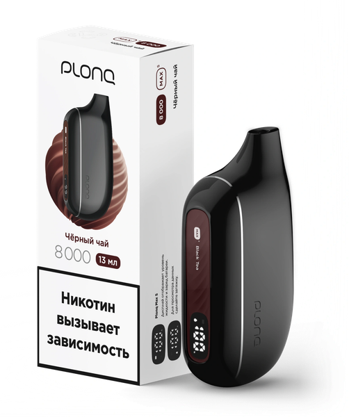 Купить Одноразовый Pod Plonq Max Smart - Черный Чай (8000 затяжек)