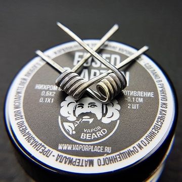Купить Fused Clapton Vapor Beard (NiCr 0,5х2 NiCr 0,1) 3мм 0,1 Ом