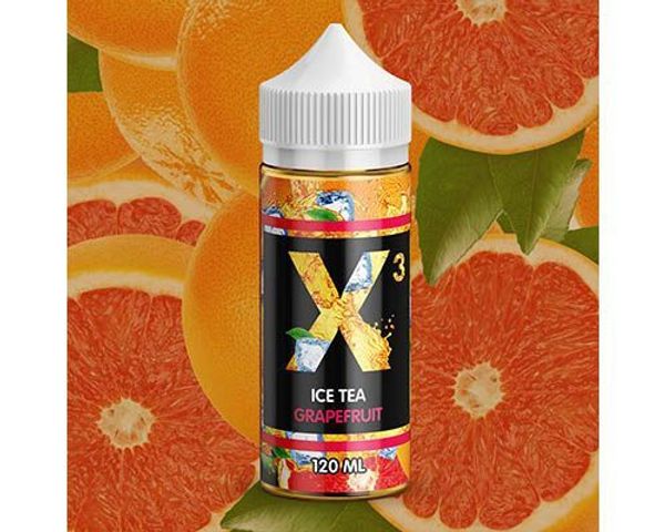 Купить Жидкость X-3 ICE TEA - Grapefruit 120 мл