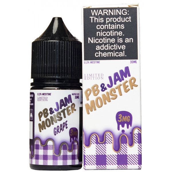 Купить Жидкость Jam Monster 30 мл - PB & Grape (3 мг)