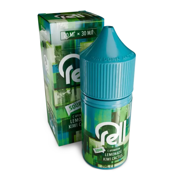 Купить Жидкость Rell Azure Salt 30 мл - Sour Lemonade Kiwi Cactus (20 мг)