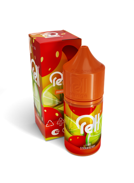 Купить Жижа Rell Orange 28 мл - Lime Strawberry (0 мг)