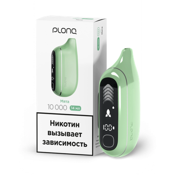 Купить Одноразовый Pod Plonq MAX PRO 10000 - Мята (10000 затяжек)