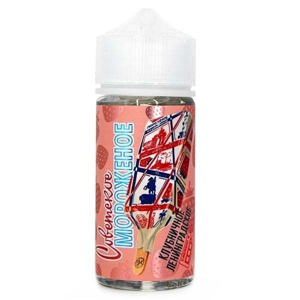 Купить Жижа Cotton candy Советское Мороженое - Клубничное Ленинградское 100 мл