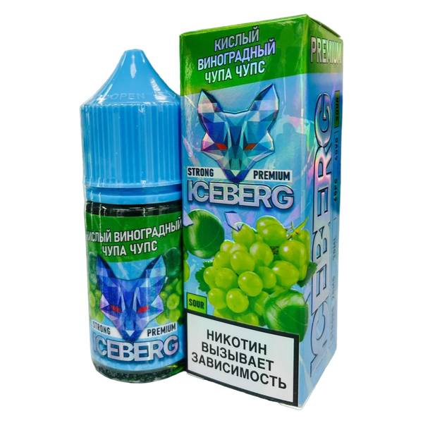 Купить Жидкость Iceberg Ice Legend Salt - Кислый Виноградный Чупа Чупс 30 мл
