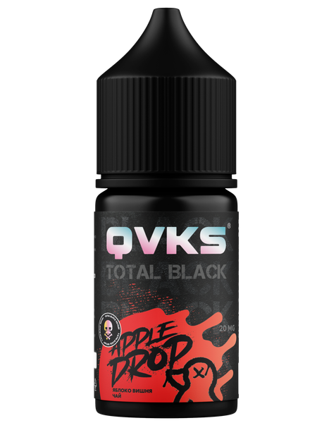 Купить Ароматизатор QVKS Total Black 13мл - Яблоко Вишня Чай