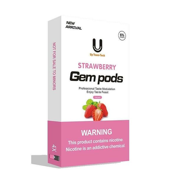 Цена на Картриджи для Juul - Gem Pods - Strawberry 6,0% (4 шт) Купить Картриджи для Juul - Gem Pods - Strawberry 6,0% (4 шт)