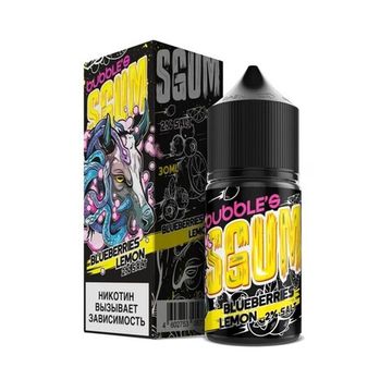 Купить Жидкость Bubble's SGUM Salt - Черничная жвачка с лимоном 30 мл