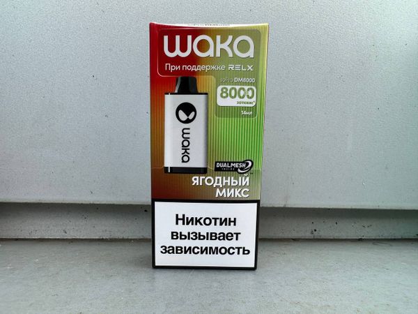 Купить Одноразовый Pod WAKA DM - Ягодный Микс (8000 затяжек)