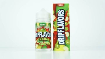 Купить Жидкость DRIPFLAVORS - Sour Green Apple Kiwi Gummy 100 мл