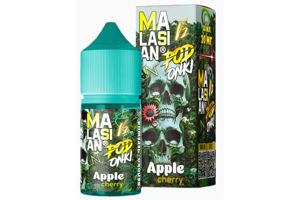 Купить Жижа Malasian X Podonki V2 Salt 30 мл - Apple Cherry (strong)