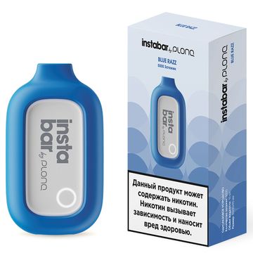 Купить Одноразовый Pod Plonq instaBar - Голубая малина (5000 затяжек)