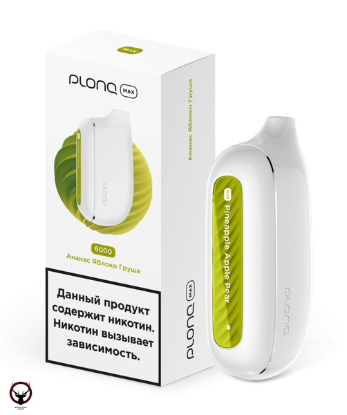 Купить Одноразовый Pod Plonq Plus Max - Ананас Яблоко Груша (6000 затяжек)