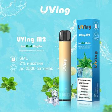 Купить Одноразовый Pod UVing M2 - Ice Mint Mojito (2500 затяжек)