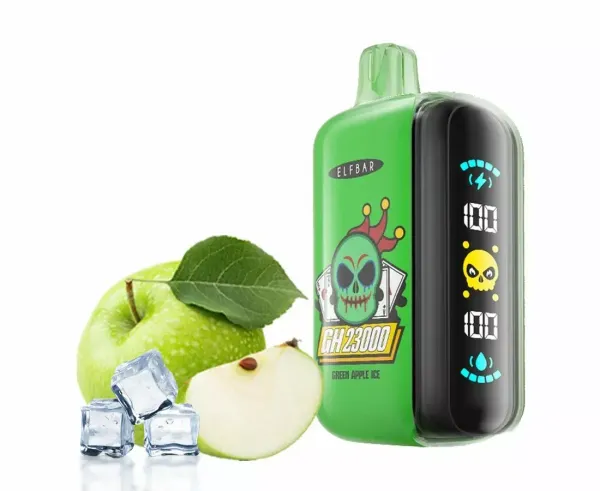 Купить Одноразовый Pod Elf Bar GH23000 - Green Apple lce (23000 затяжек)