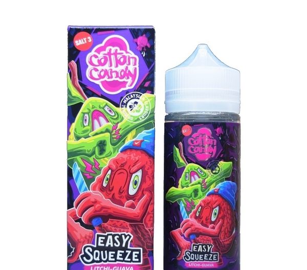 Купить Жижа Cotton Candy Easy Squeeze (Salt) - Litchi-Guava 120 мл